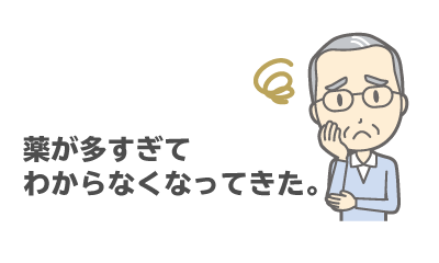 薬が多すぎてわからなくなってきた。